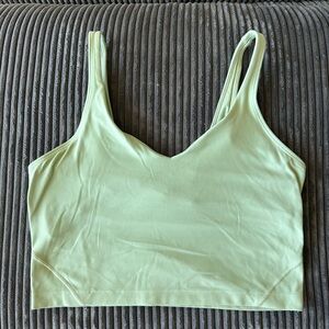 Women's Light Green V-Neck Top